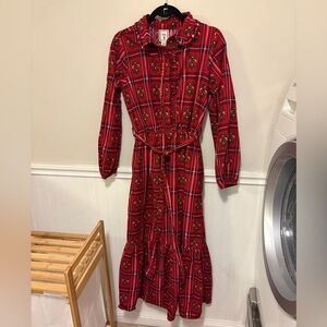Red Plaid Women's Dress